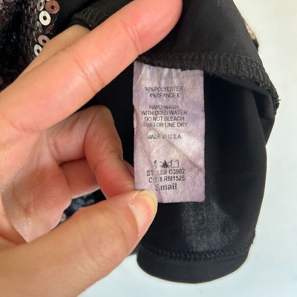 5th Culture Sparkle Sequin Sleeveless Mini Cocktail Party Dress Size Small - Picture 9 of 11